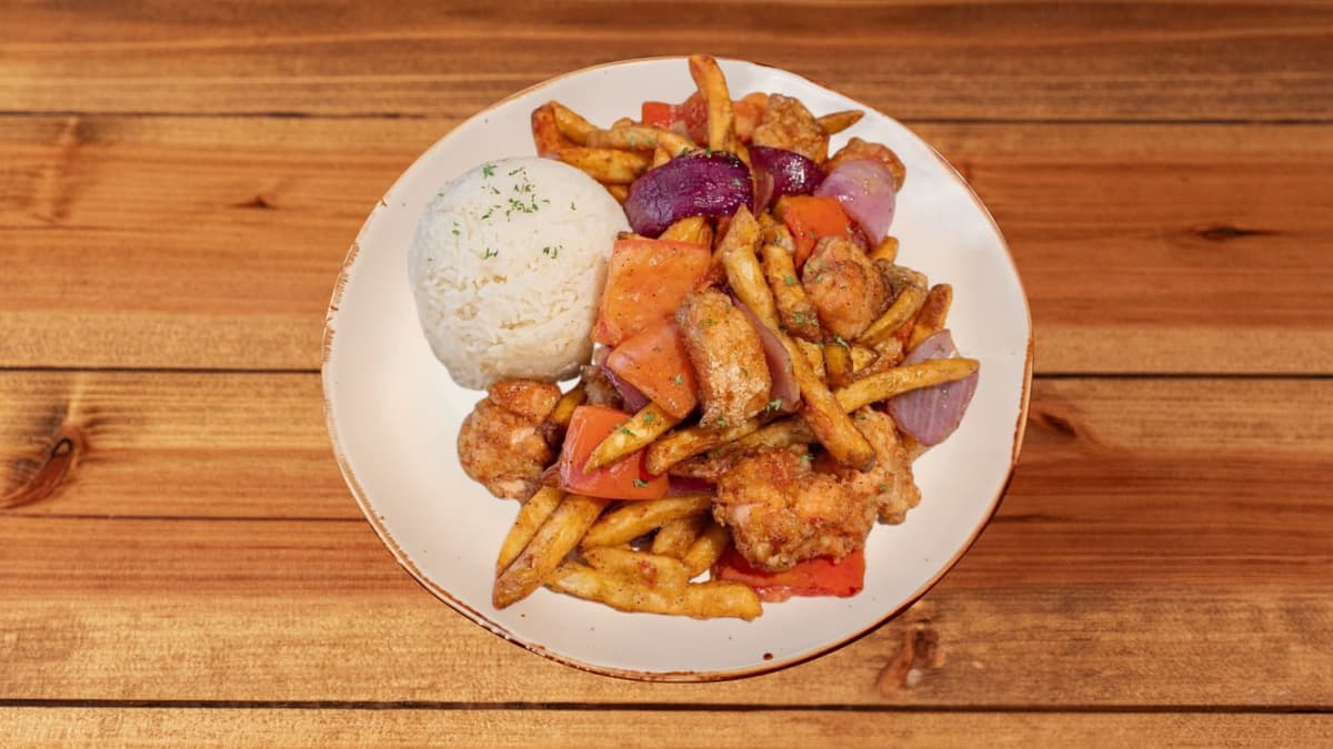 Saltado-Salmon Belly menu item