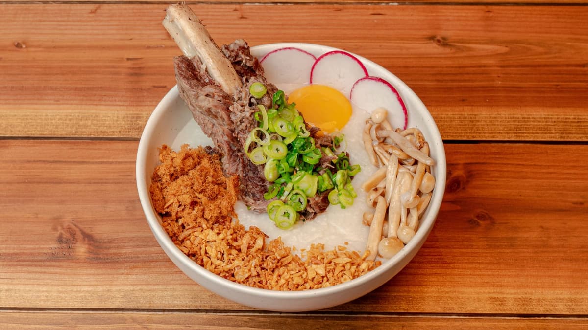 Beef Rib Congee menu item